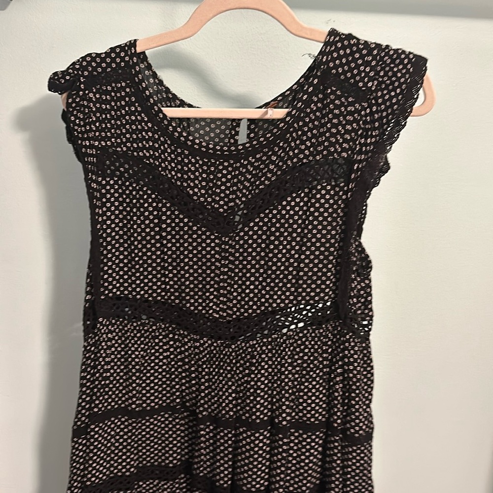 Free people mini black and white daisies